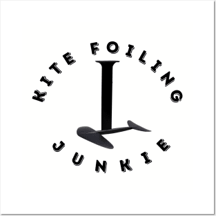 Kite Foiling Junkie Hydrofoil Posters and Art